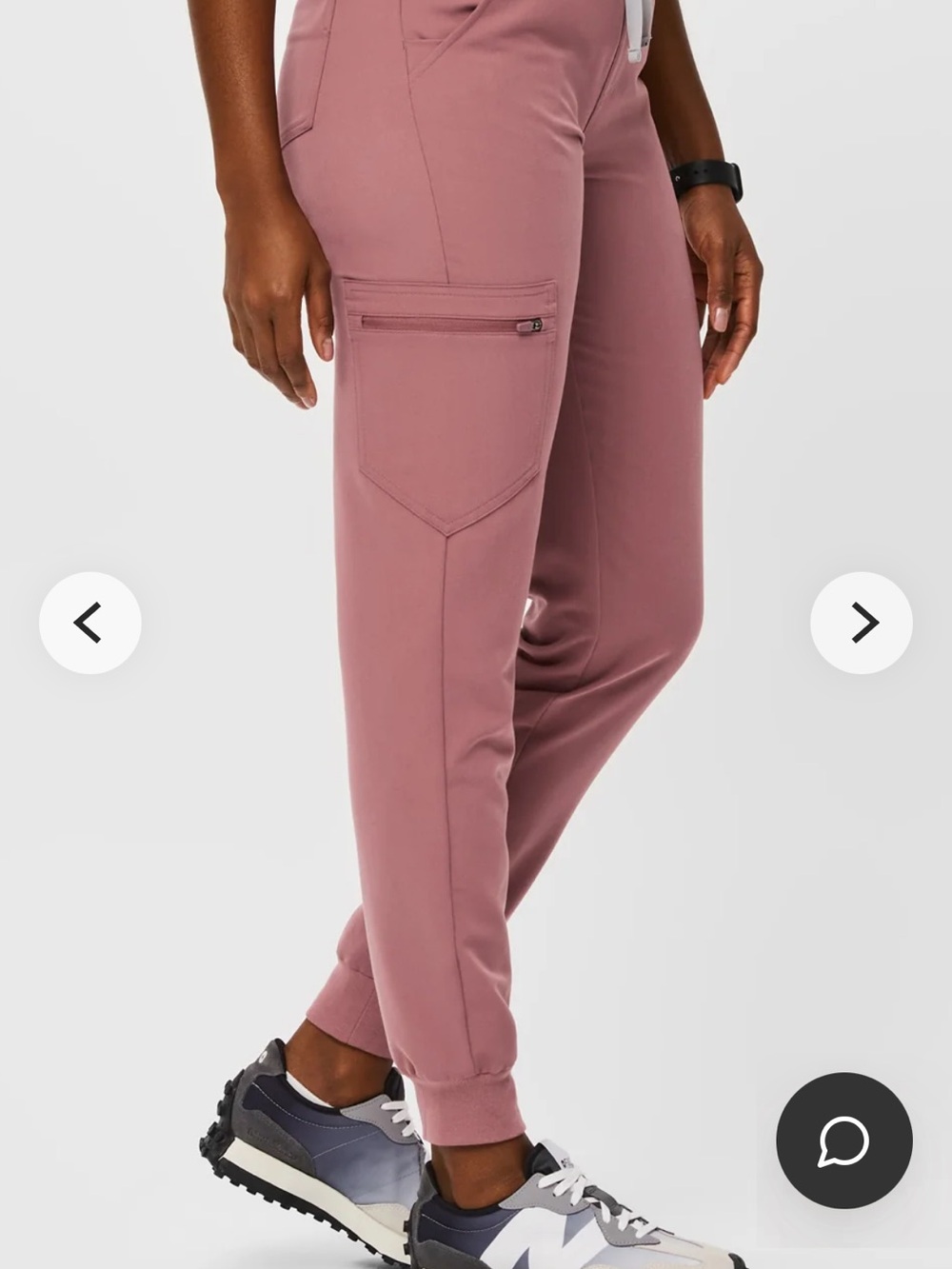 Figs Mauve Cargo Jogger Pants